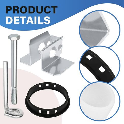 8-Piece Lock Kit Replacement for Jobox Storage Cabinet, Retainer Kit Set with Lock Retainer, Security Bar, Screw, Bushing, Spacer, Screw, Bolt with Washer & Nut in Kuwait