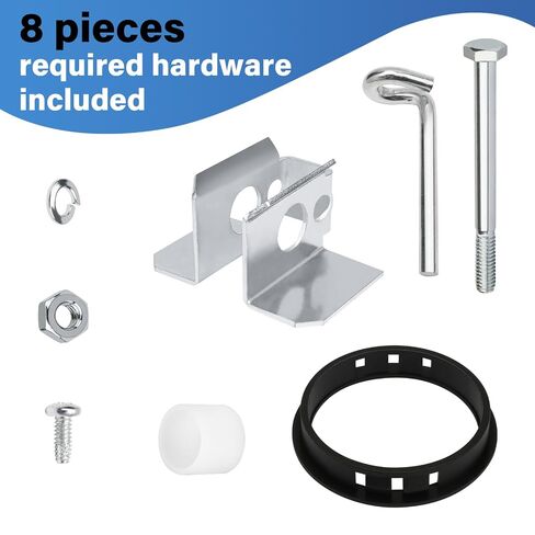 8-Piece Lock Kit Replacement for Jobox Storage Cabinet, Retainer Kit Set with Lock Retainer, Security Bar, Screw, Bushing, Spacer, Screw, Bolt with Washer & Nut in Kuwait