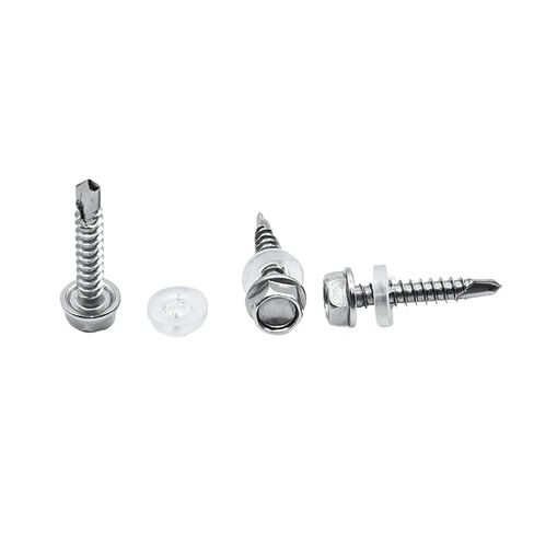 1Pcs Hexagonal Washer Drill Tail Wire 304 Stainless Steel Oblique Dovetail Screw 410 Drill Tail Screw(5.5 * 25) in Kuwait