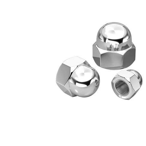 1Pcs 304 Stainless Steel Cap Nut Circular Ball Head Cap Anti Loosening(M12) in Kuwait