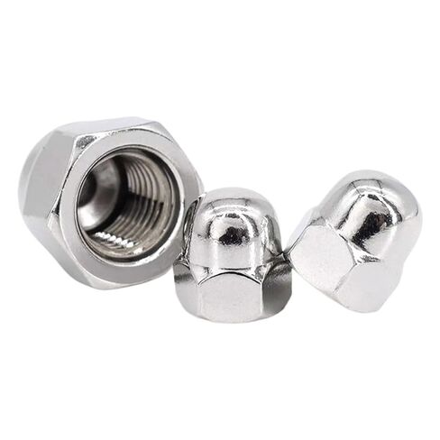 1Pcs 304 Stainless Steel Cap Nut Circular Ball Head Cap Anti Loosening(M12) in Kuwait