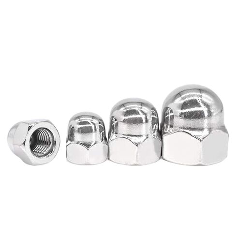1Pcs 304 Stainless Steel Cap Nut Circular Ball Head Cap Anti Loosening(M12) in Kuwait