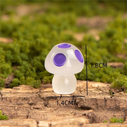Cute Mini Creative Luminous Mushroom Hinge Heads Decorative Topper Set 6PCS, Home Decoration,Magnetic Hinge Head Toppers Door Hinge in Kuwait
