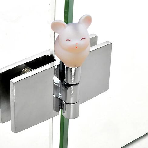 Cute Mini Creative Grey Flying Hamster, Mouse Hinge Heads Decorative Topper Set 3PCS, Home Decoration,Magnetic Hinge Head Toppers Door Hinge in Kuwait