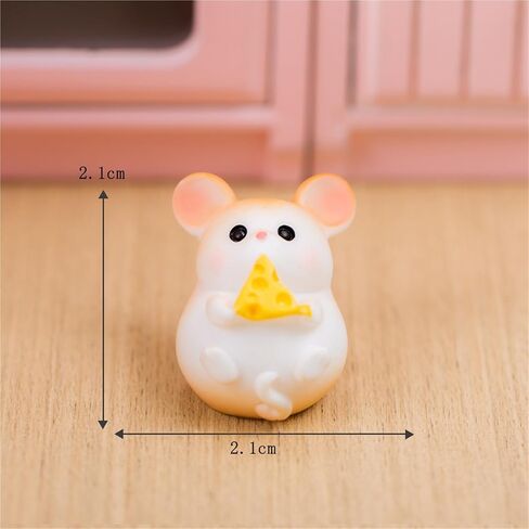 Cute Mini Creative Yellow Gluttonous Hamster, Mouse Hinge Heads Decorative Topper Set 3PCS, Home Decoration,Magnetic Hinge Head Toppers Door Hinge in Kuwait