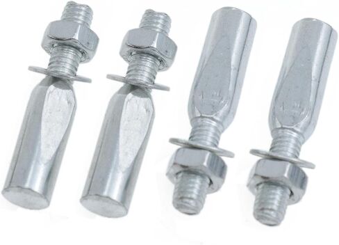 Silver Bicycle Wedge Pin 9.0x40mm Crutch Pin Crank Cotter Pins Center Pins Bicycle Parts Cycling Accessories Crank Chainwheel for Mountain Bikes, Road Bikes 4PCS in Kuwait