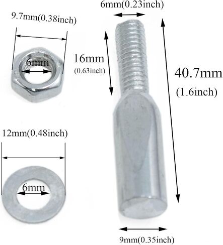 Silver Bicycle Wedge Pin 9.0x40mm Crutch Pin Crank Cotter Pins Center Pins Bicycle Parts Cycling Accessories Crank Chainwheel for Mountain Bikes, Road Bikes 4PCS in Kuwait