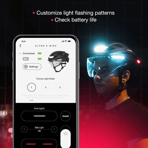 خوذة Lumos Ultra (أسود أونيكس، MIPS، مقاس M) وغطاء خوذة دراجة مقاوم للماء in Kuwait
