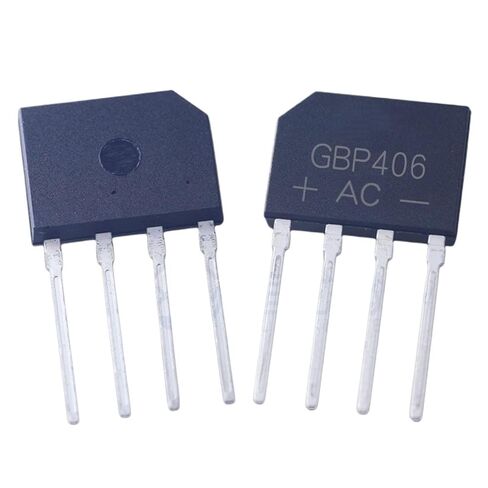 50/100/200/500/600 قطعة GBP406 جسر المعدل GBP406G شقة 4A/600 فولت DIP-4 المكدس in Kuwait