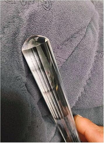 1pcs 100-120mm Crystal Quartz Wand with Round Bottom, 24-Sided in Kuwait