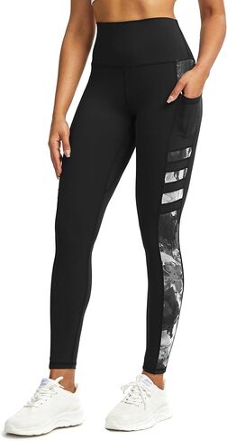 Workout Leggings for Women,Athletic Leggings with Pockets,High Waisted Yoga Pants Gym Tights in Kuwait