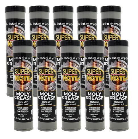 Moly Lithium Grease Superkote 2000 | NLGI 2 | EP 2 Grease | Tube | High Temperature | Heavy Duty | Industrial | Mining | Agriculture | Fifth Wheels I | Pins and Bushings I 10-Pack of 14 Oz. in Kuwait