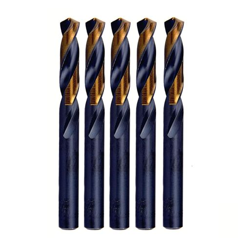 MAXTOOL 25/64" 5PCs Identical Screw Machine Drill Bits HSS M2 Stub Drill Bits Short Drills Fully Ground Black & Bronze Straight Shank; SMF02H10R25E5 in Kuwait