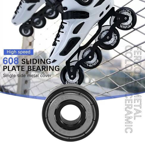 16 قطعة السيراميك 608 محامل 8X22X7mm ABEC-11 الهجين 6 الأبيض ZrO2 كرات لوح التزلج تحمل التزلج مضمنة الأسطوانة in Kuwait