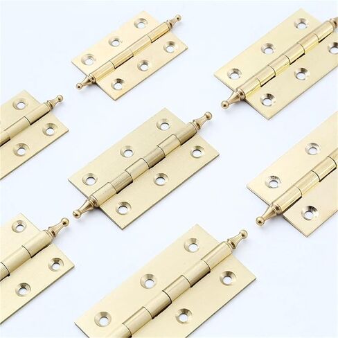 Hinge Furniture Cabinets Brass Doors Windows 1Pcs(50mm-Brushed Brass-2) in Kuwait