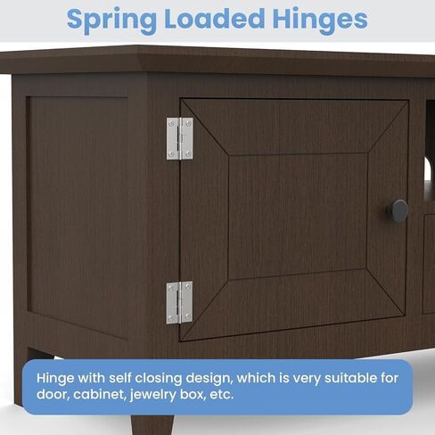 Spring Loaded Hinges for Cabinets Self Closing Door 2inch 3inch 4inch Hardware 6/10Pcs(3inch 70x48x1.2mm,10pcs) in Kuwait