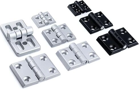2020 3030 4040 Zinc Alloy Hinge for Aluminum Profile Extrusion 8Pcs(3030-Sliver) in Kuwait
