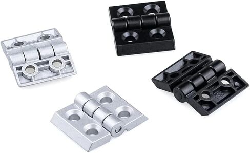 2020 3030 4040 Zinc Alloy Hinge for Aluminum Profile Extrusion 8Pcs(3030-Sliver) in Kuwait