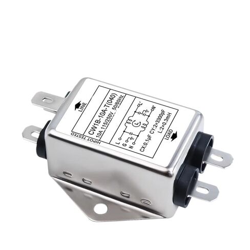 منقي طاقة مرشح EMI أحادي الطور CW1B-3A/6A/10A-T(040) 250 فولت مضاد للتدخل نوع ورقة لحام (CW1B-6A-T(040)) in Kuwait
