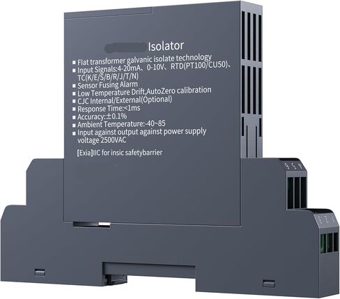 DC24V إشارة المعزل التناظرية 0-75mV 4-20mA 0-10V 0-5V RS485 DC إشارة المعزل 1 في 1 خارج 1 في 2 خارج محول إشارات الجهد الحالي (0-20mA) in Kuwait