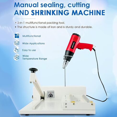 Hot Air Gun Packaging Machine, Adjustable Speed Heat Sealing and Cutting Machine, Used for High-Efficiency Packaging. in Kuwait