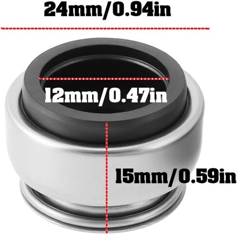 Mechanical Seal Water Pump Seal for Pump with Shaft Diameter 12 mm 24x15x12mm in Kuwait
