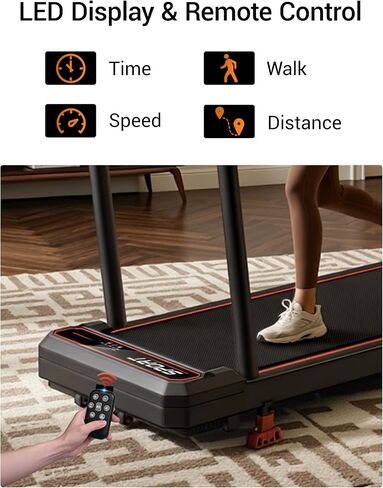 Walking Pad with Vibration Plate 15% Incline Walking Pad 3.0HP Portable Under Desk Treadmills for Home 265LBS Vibration Plate Combo with Remote Control in Kuwait