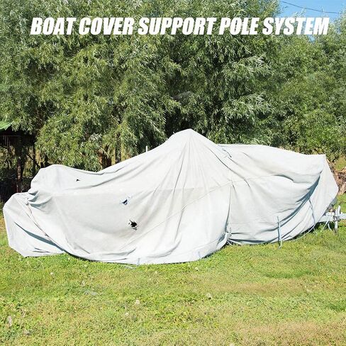 4 Pcs Boat Cover Support Pole, Adjustable Boat Cover Support System, Height 12''-54'', ABS Plastic Pole Jon Boat Accessories for Supporting Fishing Bass Pontoon Boat Trailer Cover (Orange) in Kuwait