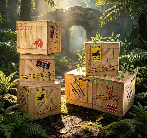 6 Pcs Dinosaur Party Decorations Safari Animal Boxes 12 x 12 x 12 Inch Dinosaur Theme Boxes Dinosaurs Boxes Dinosaur Party Decor Boxes for Halloween Birthday Party Wild Animal Party Supplies in Saudi Arabia