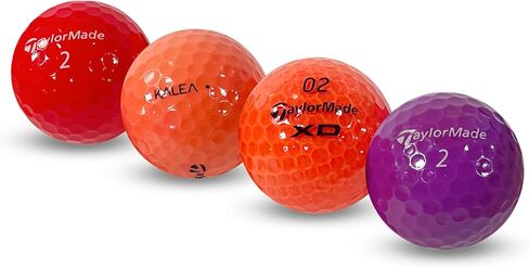 كرات جولف مُعاد تدويرها لمزيج ألوان Taylormade - كرات جولف مستعملة بحالة جيدة - تتضمن حقيبة شبكية - (24-48) عبوة، متعددة الألوان in Kuwait