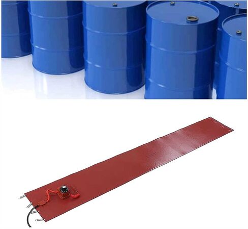 Electric Oil Drum Heater for 53/55 Gallon Barrels, Adjustable Thermostat, Silicone Heating Wrap, Ideal for Honey Oil, Efficient Heating Solution for Drum Storage in Kuwait
