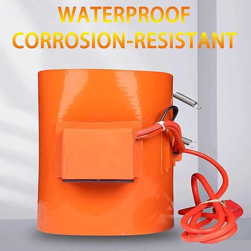 Electric Oil Drum Heater for 53/55 Gallon Barrels, Adjustable Thermostat, Silicone Heating Wrap, Ideal for Honey Oil, Efficient Heating Solution for Drum Storage in Kuwait