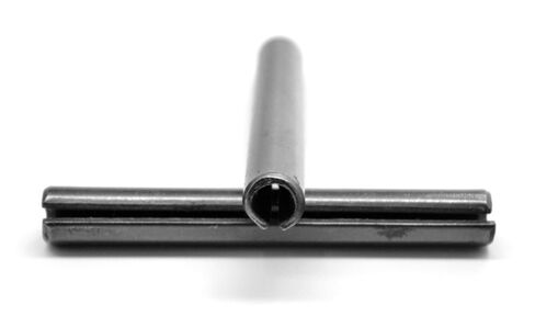 ASMC Industrial M8 x 80mm Spring Pins Roll Pins - مثبتات الأجهزة الفولاذية، استبدال المعادن الثقيلة للسيارات والإصلاح الصناعي والميكانيكي، فولاذ كربوني متوسط، أكسيد أسود - حزمة من 50 in Kuwait