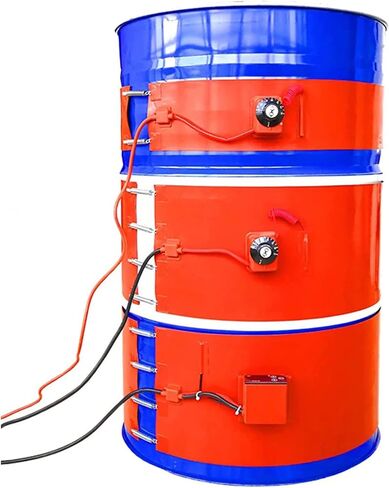 Adjustable Metal Drum Heater - Silicon Oil Barrel & Pail Heater with Thermostat for Oil Drums, Liquefied Tanks, and Buckets - Efficient Heating Solution in Kuwait