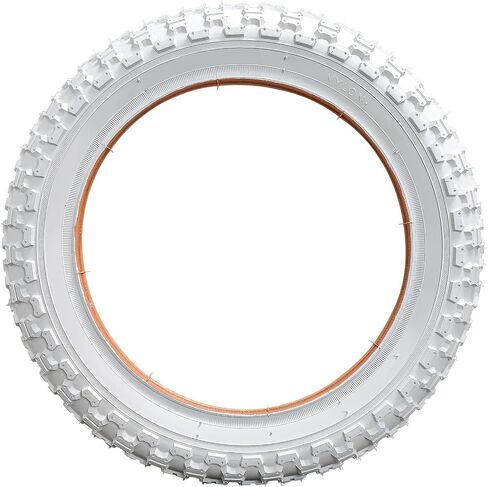 YUNSCM 2-PCS 14" Mountain Bike Tires 14x2.125/57-254 Compatible with 14 x 2.125 Bicycle Tires-White (Y-1049) in Kuwait