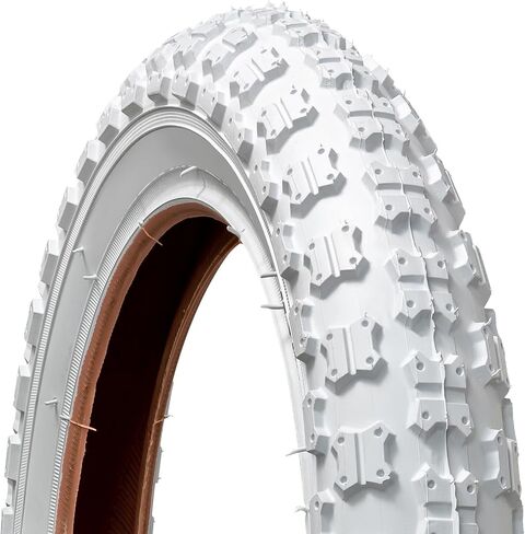 YUNSCM 2-PCS 14" Mountain Bike Tires 14x2.125/57-254 Compatible with 14 x 2.125 Bicycle Tires-White (Y-1049) in Kuwait