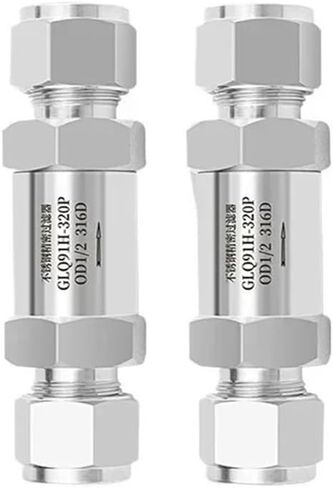 1pcs 3-32mm 1/8"-1" Inch Compression Union 304 316 Stainless Steel Filter Valve(25,316) in Kuwait