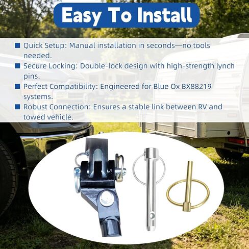 BX88219 1/2" Self-Retaining Tow Bar Pins for Blue Ox Aladdin 2 Pack in Kuwait