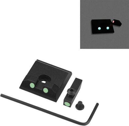 Fiber Optic Green Night Sights for Taurus G2C, PT111, G3, TX22, G2, 709, G2S, PT140, 740,Front & Rear Sights Hunting Accessories，Sights Set in Kuwait