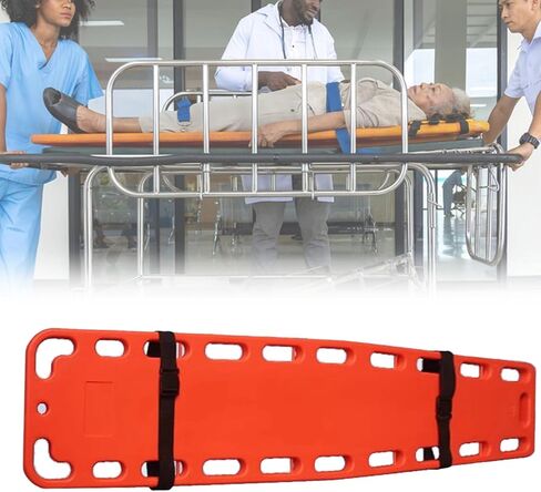 First Responder Backboard, Water Floating Stretcher Spine Board Immobilization, Portable Patient Transfer Rescue Ambulance Stretcher Gurney(138x35x5cm(54.3x13.8x2in)) (184x45x5.5cm(72.5 in Kuwait