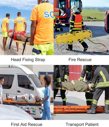Lifesaving Stretcher Aquatic Spine Board for Public Pool, Foldable Water Floating Spine Stretcher Backboard, Plastics First Aid Life-Saving Backboard Immobilizer(2-Folds) in Kuwait
