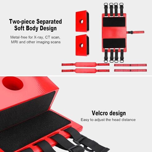 Emergency Rescue Spine Board, Water Floating Stretcher, Rescue Kit Comprehensive Emergency Support with Spine Board, Head Immobilizer, Lightweight for First Responders,Four Fold (Fixator + in Kuwait
