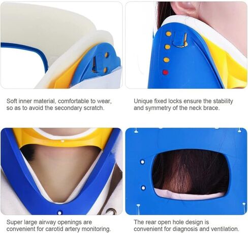 Emergency Rescue Spine Board, Water Floating Stretcher, Rescue Kit Comprehensive Emergency Support with Spine Board, Head Immobilizer, Lightweight for First Responders,Four Fold (Fixator + in Kuwait