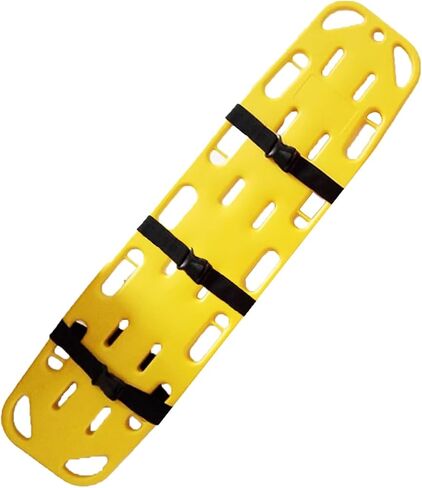 Portable Swimming Pool Life-Saving Board, Emergency Rescue Spine Boards One-Piece Molding with 3 Seat Belt, Water Floating Stretcher First Responder Backboard(138x35x3cm/54.3x13.8x1.2in) (1 in Kuwait