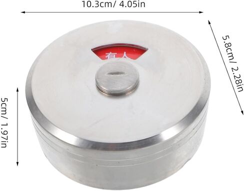 Stainless Steel Privacy Indicator Door Lock for Public Restroom Bathroom Partition – Vacant Engaged Compliance Lock with Latch for Toilet Stall Doors in Saudi Arabia