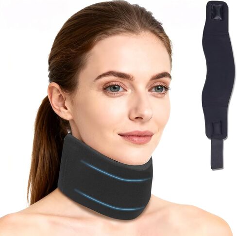 Neck Brace for Sleeping, Soft Foam Cervical Collar Neck Support Brace, Keep Vertebrae Stable for Relief of Cervical Spine Pressure for Women & Men(Medium) in Kuwait