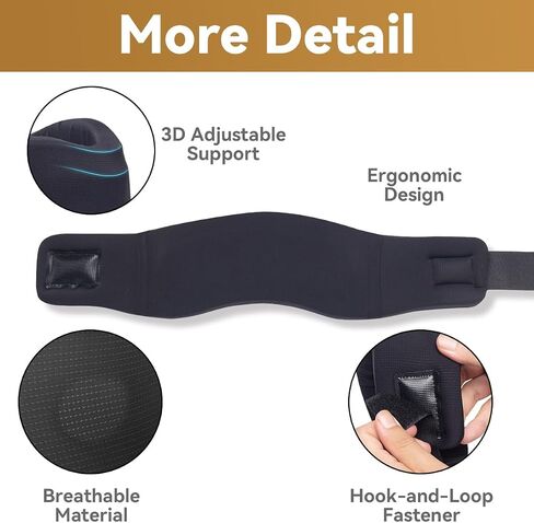 Neck Brace for Sleeping, Soft Foam Cervical Collar Neck Support Brace, Keep Vertebrae Stable for Relief of Cervical Spine Pressure for Women & Men(Medium) in Kuwait