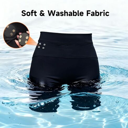EMS Toning Shorts - Targeted Glute Muscle Strengthening System, Wearable Hip Workout Device for Passive At-Home Fitness Black in Kuwait