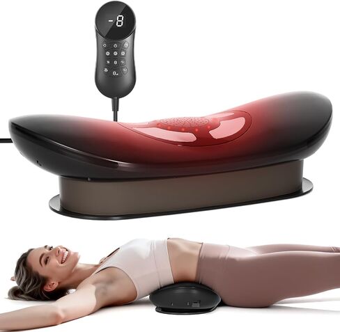4-in-1 Electric Lumbar Traction Device, Back Massager with Adjustable Air Traction ,3 Level Heating, Vibration and Therapy,Lower Back Massager for Sciatica Relief, Office Lumbar Pressure & Stiffness in Kuwait