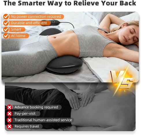 4-in-1 Electric Lumbar Traction Device, Back Massager with Adjustable Air Traction ,3 Level Heating, Vibration and Therapy,Lower Back Massager for Sciatica Relief, Office Lumbar Pressure & Stiffness in Kuwait